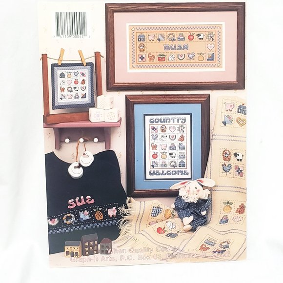 Simply Country Cross Stitch Pattern Leaflet BK42 Graph-it Arts - Picture 3 of 6